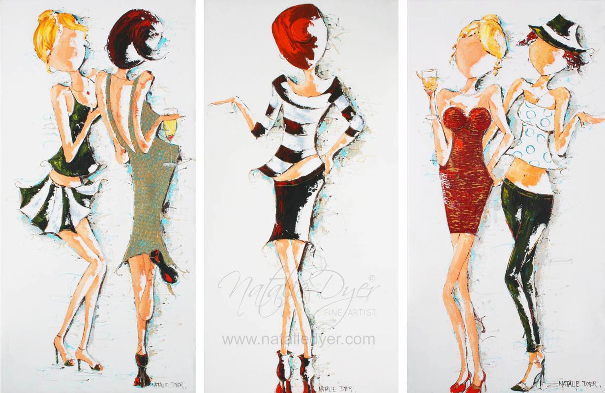 Ooh La La, a limited edition triptych fine art print by Natalie Dyer, French Connection series, Sunshine Coast Australia
