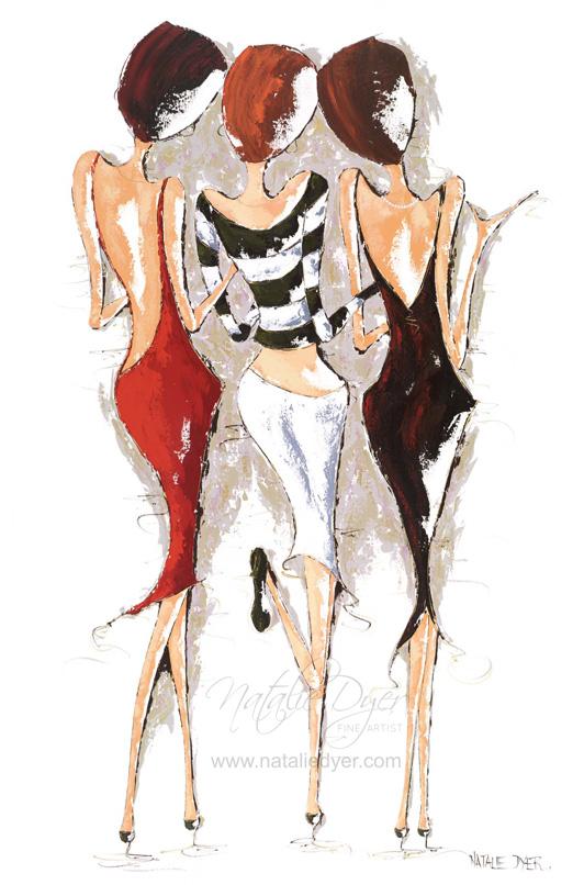 Sophisticated Ladies, a limited edition fine art print by Natalie Dyer, French Connection series, Sunshine Coast Australia