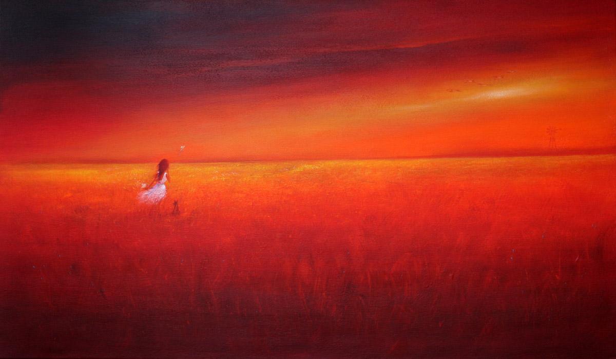 Blown Away, a limited edition fine art print by Natalie Dyer, Whimsical series, Sunshine Coast Australia