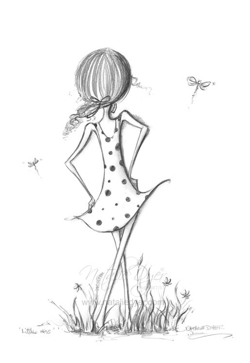 Little Miss, a limited edition fine art print by Natalie Dyer, Whimsical series, Sunshine Coast Australia