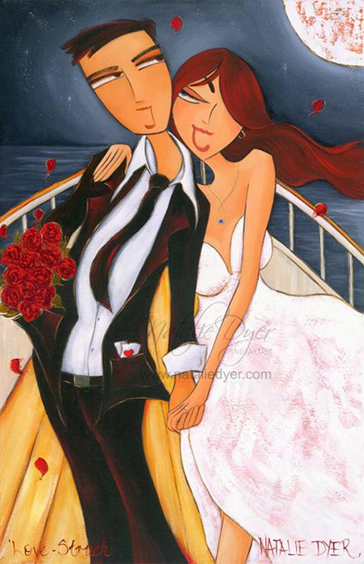 Love Struck, a limited edition fine art print by Natalie Dyer, Whimsical series, Sunshine Coast Australia