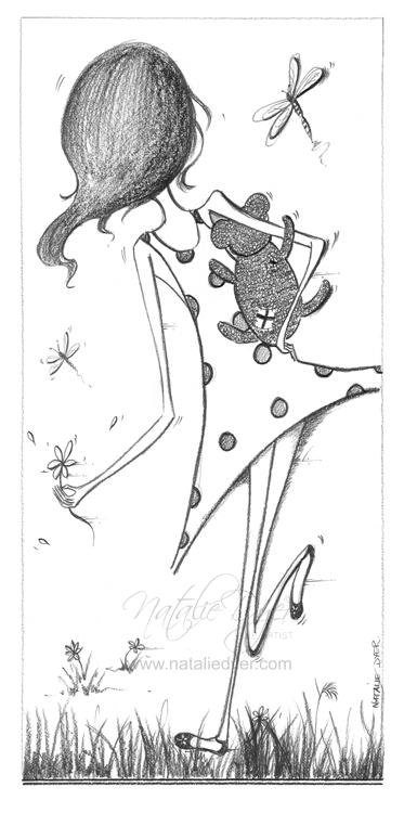 Very Cute, a limited edition fine art print by Natalie Dyer, Whimsical series, Sunshine Coast Australia