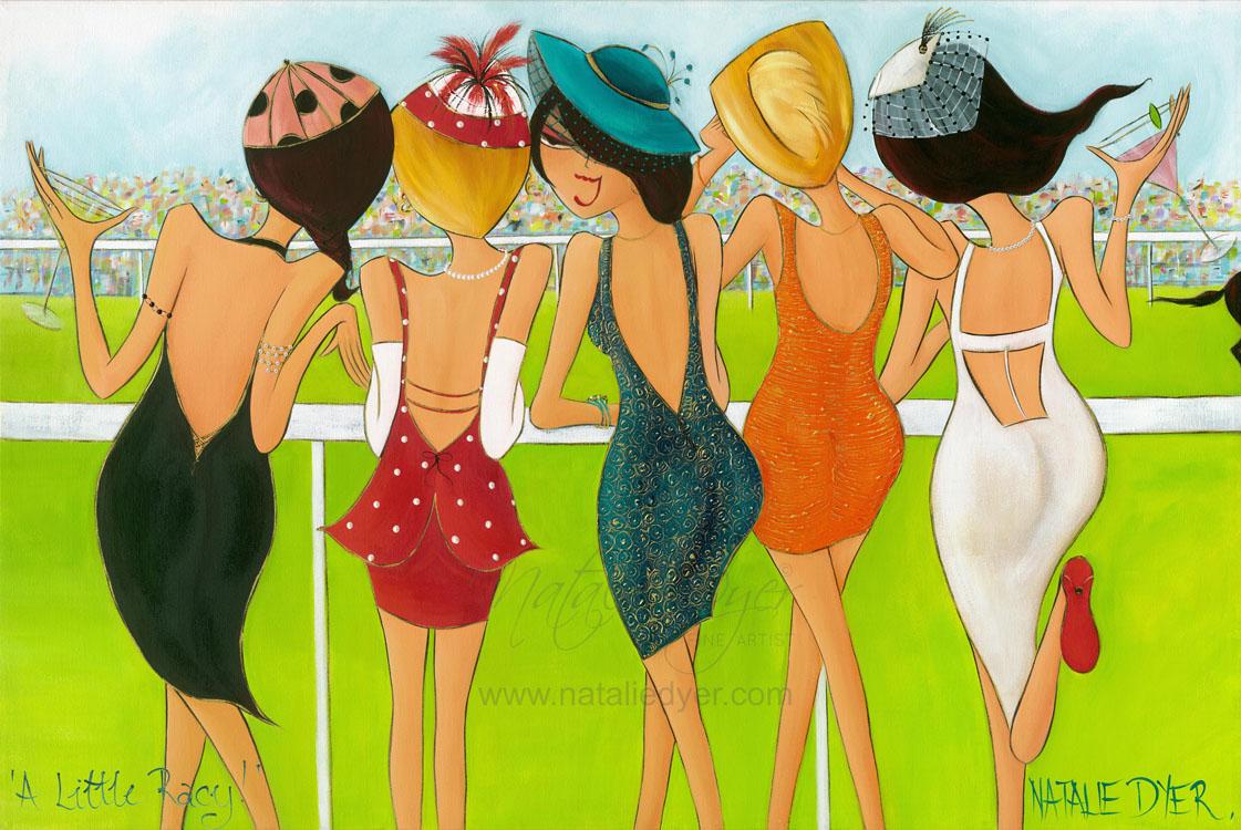 A Little Racy, a limited edition fine art print by Natalie Dyer, Women with Attitude series, Sunshine Coast Australia