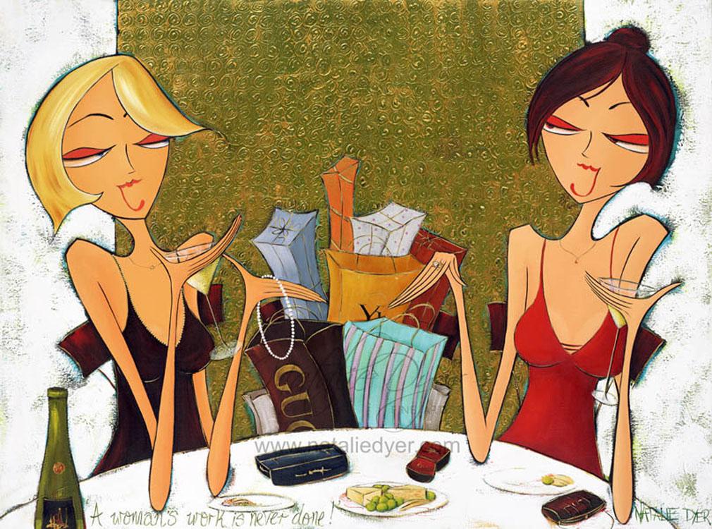 A Woman's Work is Never Done, a limited edition fine art print by Natalie Dyer, Women with Attitude series, Sunshine Coast Australia