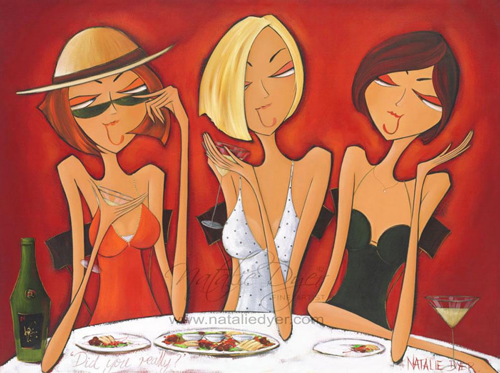 Did you Really?, a limited edition fine art print by Natalie Dyer, Women with Attitude series, Sunshine Coast Australia