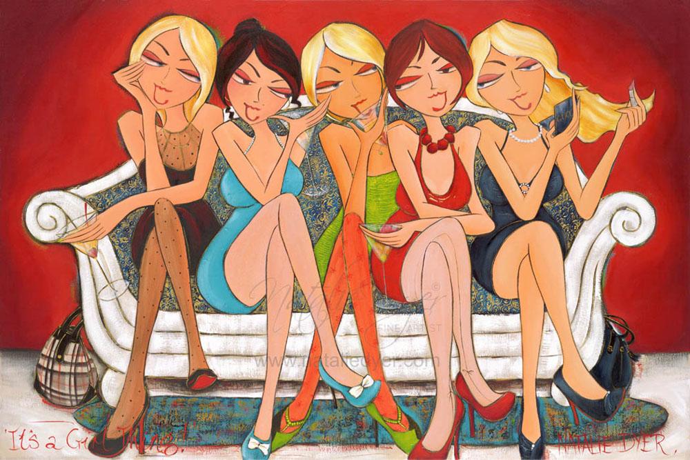 It's a Girl Thing, a limited edition fine art print by Natalie Dyer, Women with Attitude series, Sunshine Coast Australia