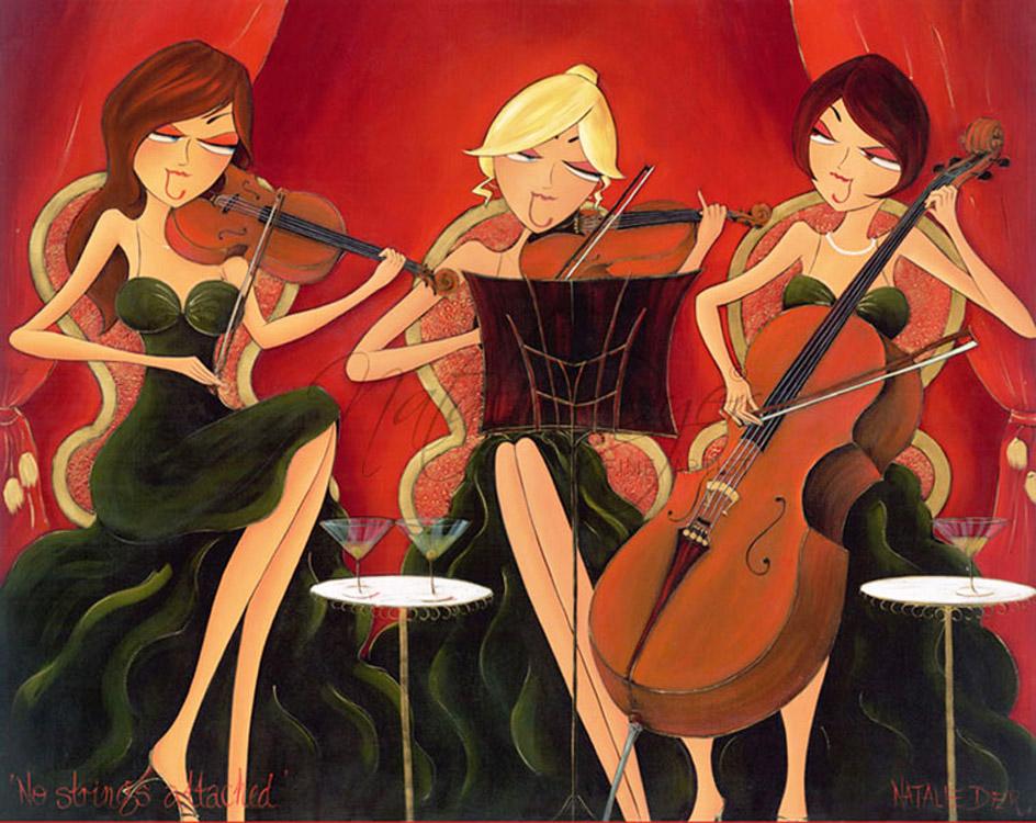 No Strings Attached, a limited edition fine art print by Natalie Dyer, Women with Attitude series, Sunshine Coast Australia