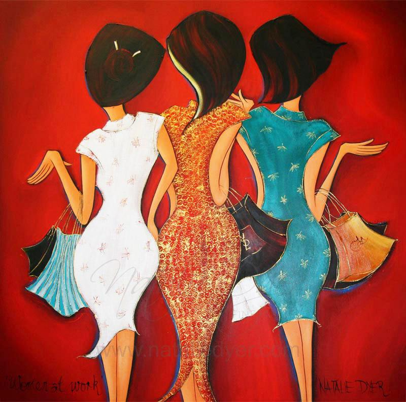 Women at Work, a limited edition fine art print by Natalie Dyer, Women with Attitude series, Sunshine Coast Australia