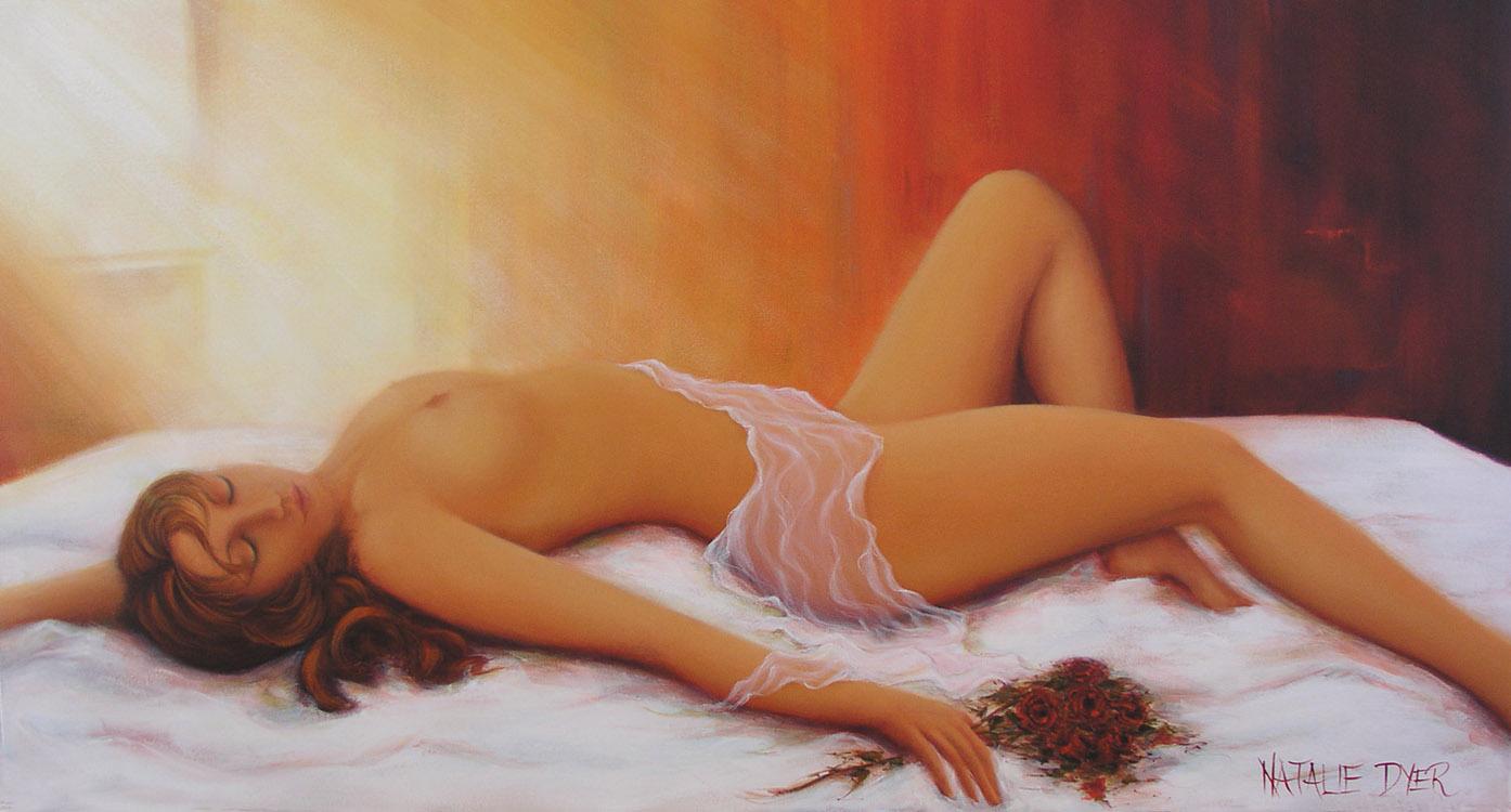 Alluring Grace, a commissioned figure painting by Natalie Dyer
