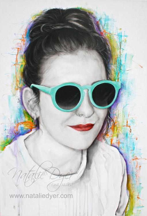 One Colourful Girl, a limited edition fine art print by Natalie Dyer, Figurative series, Sunshine Coast Australia