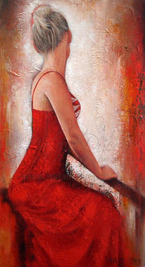 Red Elegance, a limited edition fine art print by Natalie Dyer, Figurative series, Sunshine Coast Australia
