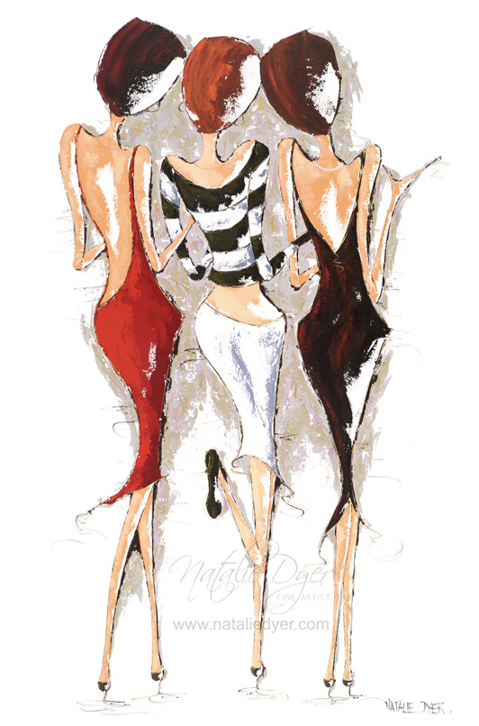 Sophisticated Ladies, a limited edition fine art print by Natalie Dyer, French Connection series, Sunshine Coast Australia