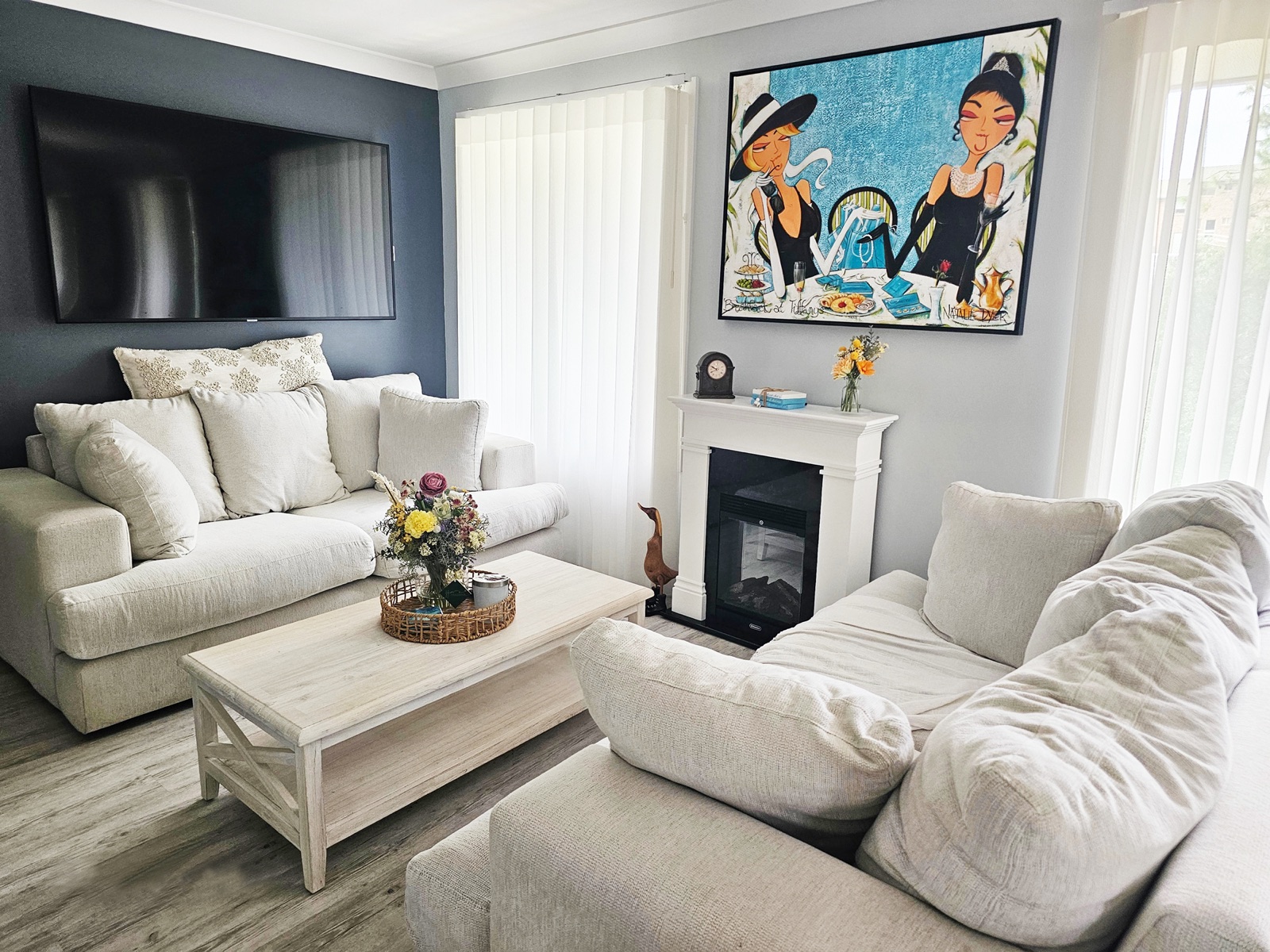 Breakfast at Tiffany's hanging in a customer's home