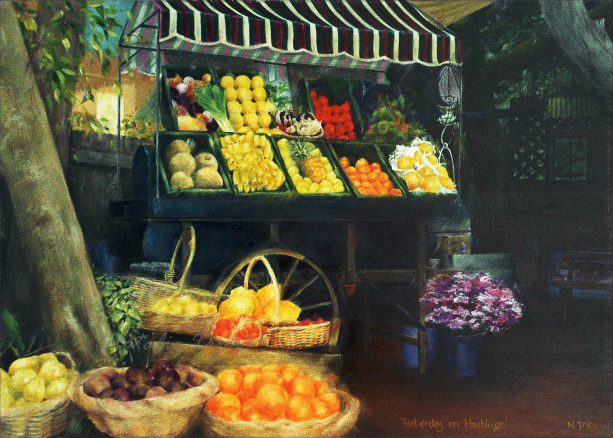 Yesterday on Hastings, an original painting by Natalie Dyer, Sunshine Coast Australia