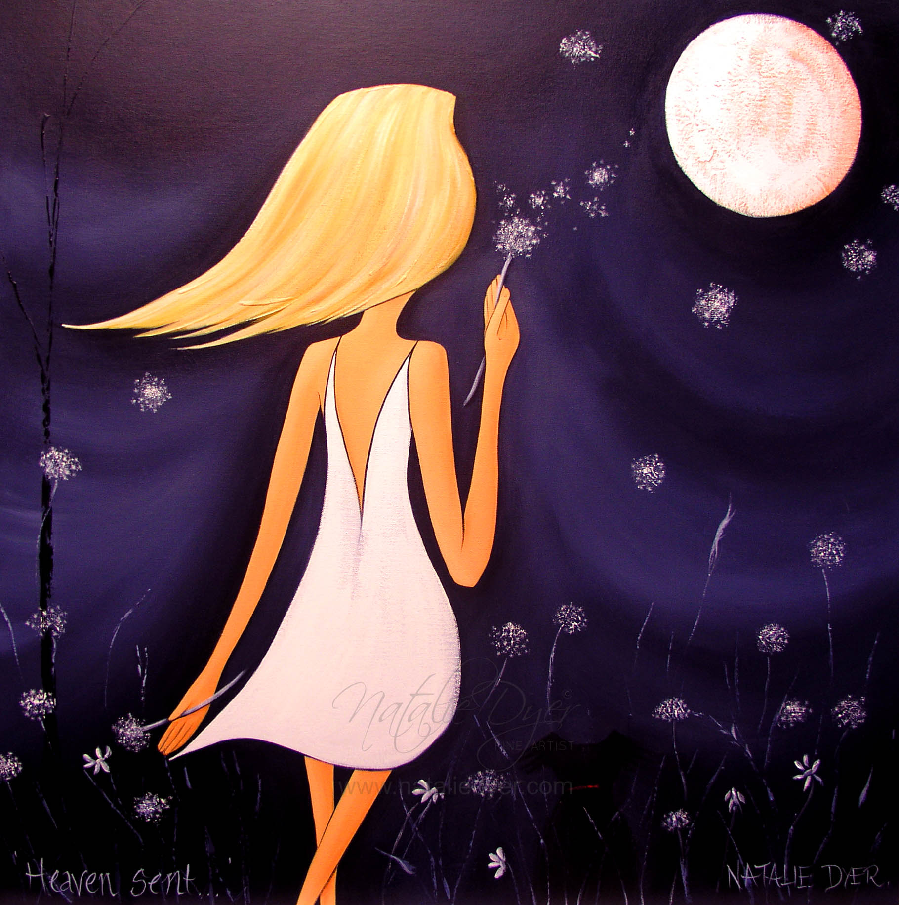 Heaven Sent, an open edition fine art print by Natalie Dyer, Whimsical series, Sunshine Coast Australia