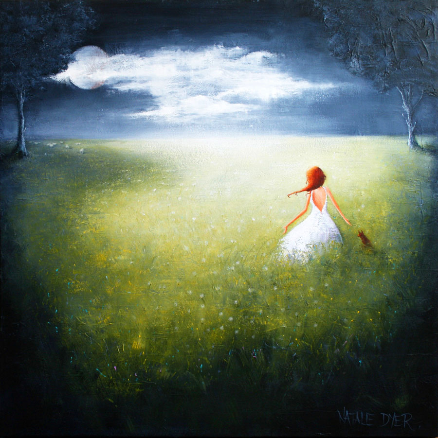 Moonstruck, an open edition fine art print by Natalie Dyer, Whimsical series, Sunshine Coast Australia