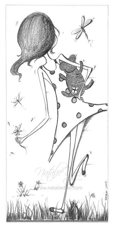 Very Cute, a limited edition fine art print by Natalie Dyer, Whimsical series, Sunshine Coast Australia