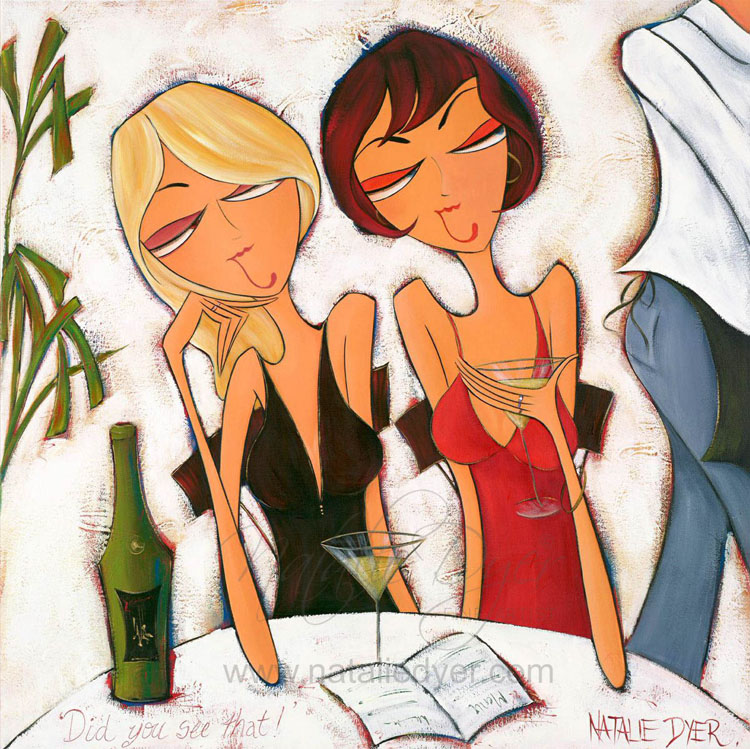 Did You See That, a limited edition fine art print by Natalie Dyer, Women with Attitude series, Sunshine Coast Australia