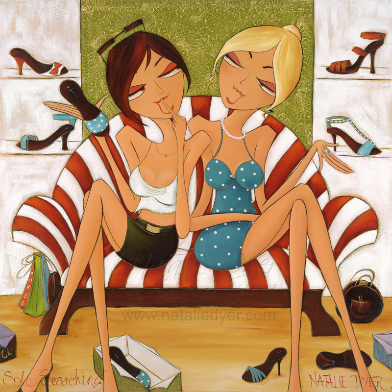 Sole Searching 2, a limited edition fine art print by Natalie Dyer, Women with Attitude series, Sunshine Coast Australia