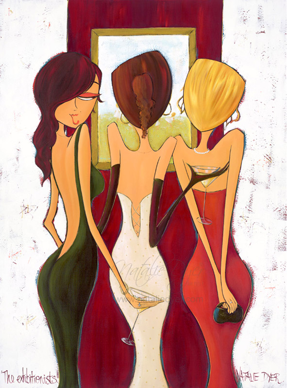 The Exhibitionists, a limited edition fine art print by Natalie Dyer, Women with Attitude series, Sunshine Coast Australia
