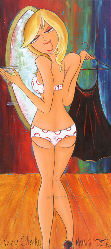 Very Cheeky, a limited edition fine art print by Natalie Dyer, Women with Attitude series, Sunshine Coast Australia